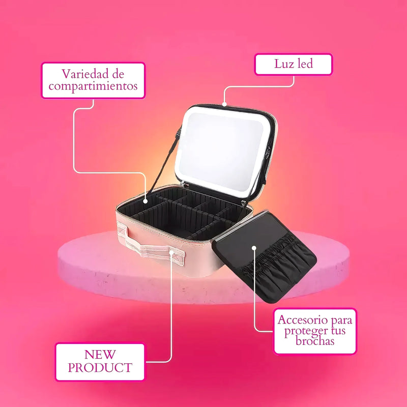 Estuche Maquillaje Portátil Con Luz Led - Varietas Chile - Santiago