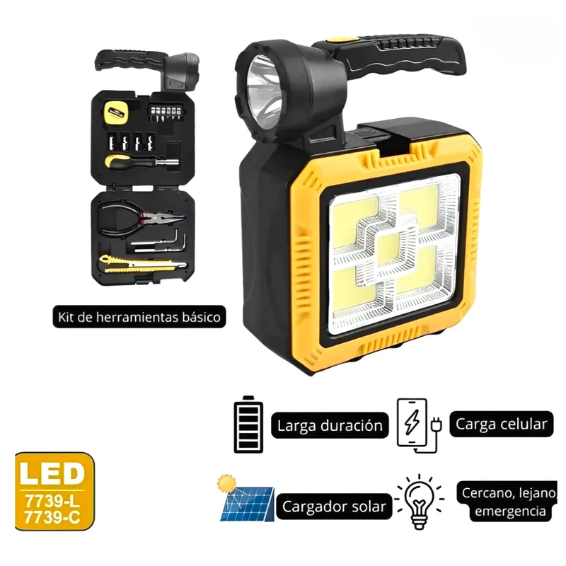 Linterna Carga Solar Kit Herramientas - Varietas Chile - Santiago
