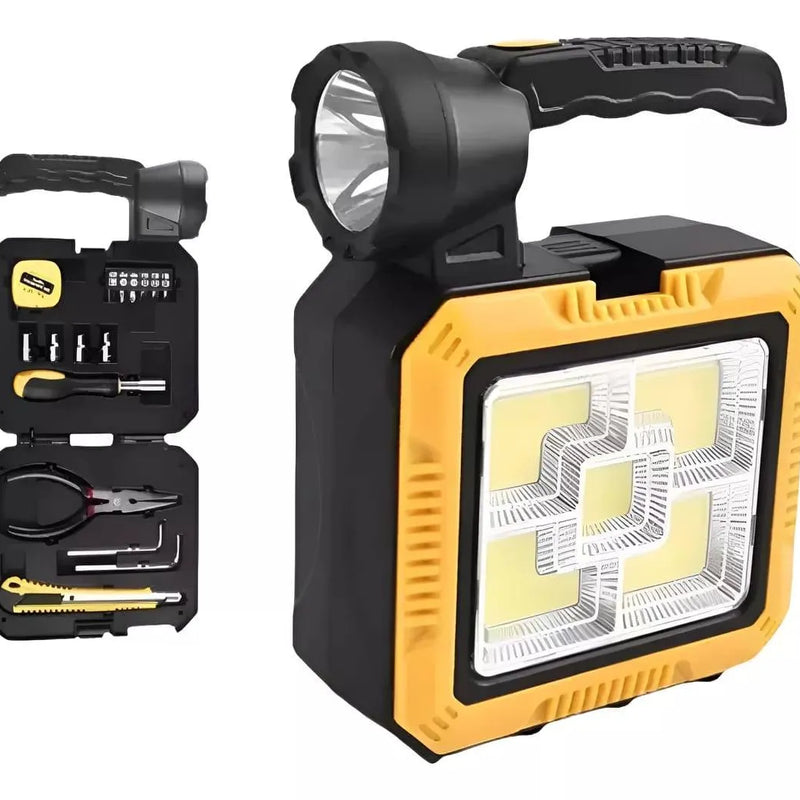 Linterna Carga Solar Kit Herramientas