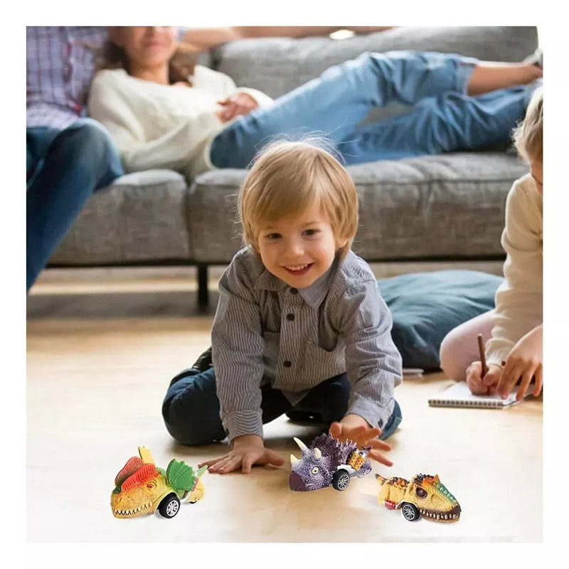 Set 6 Autos De Dinosaurios