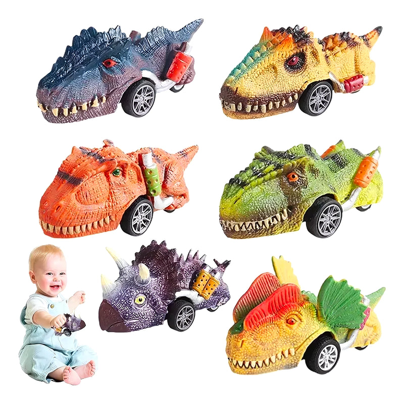 Set 6 Autos De Dinosaurios - Varietas Chile - Santiago