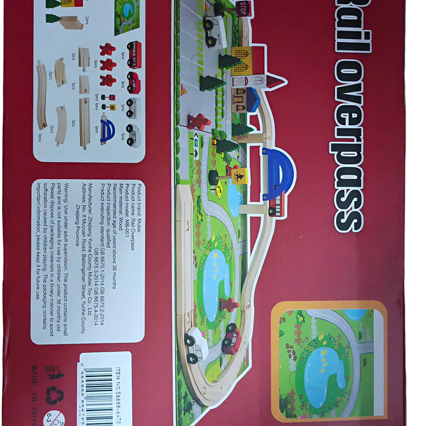 Juego De Vías De Tren De Madera - Varietas Chile - Santiago