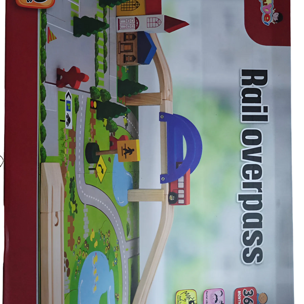 Juego De Vías De Tren De Madera