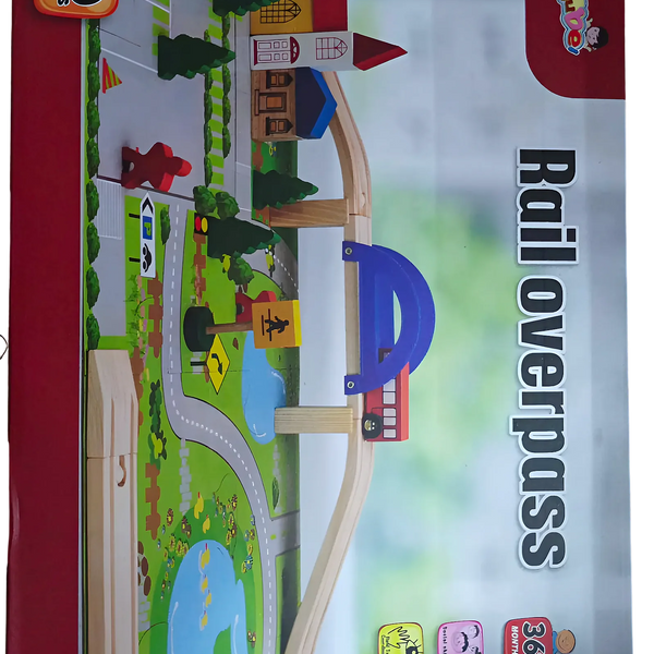 Juego De Vías De Tren De Madera - Varietas Chile - Santiago