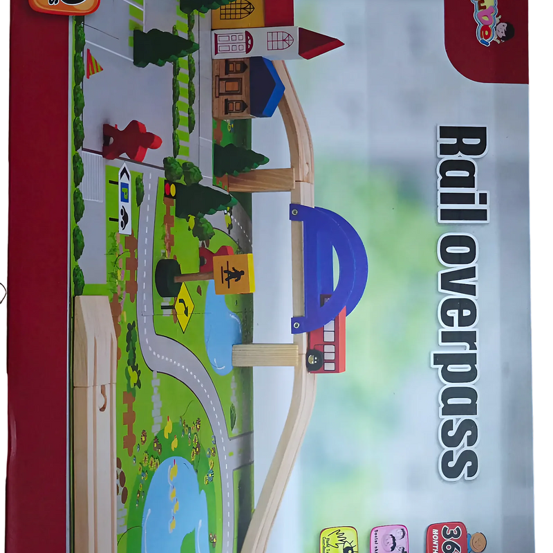 Juego De Vías De Tren De Madera - Varietas Chile - Santiago