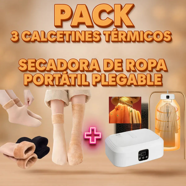 Secadora Ropa Pack 3 Pares Calcetines