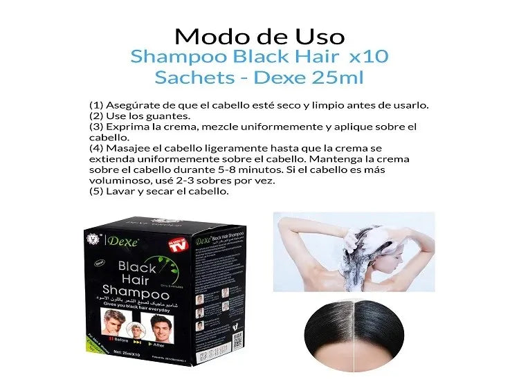 Champu Cubre Canas Negro