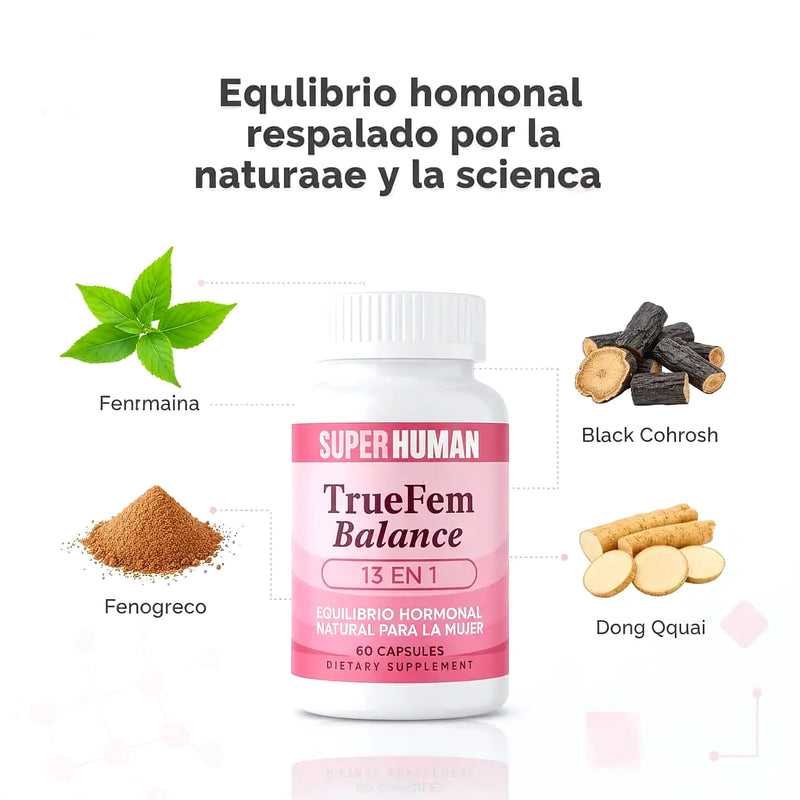 True Fem Equilibrio Hormonal 60 Cap - Varietas Chile - Santiago