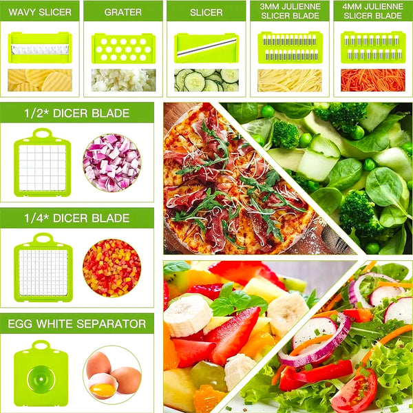 Picador Cortador Verduras Nicer 14 En 1 - Varietas Chile - Santiago