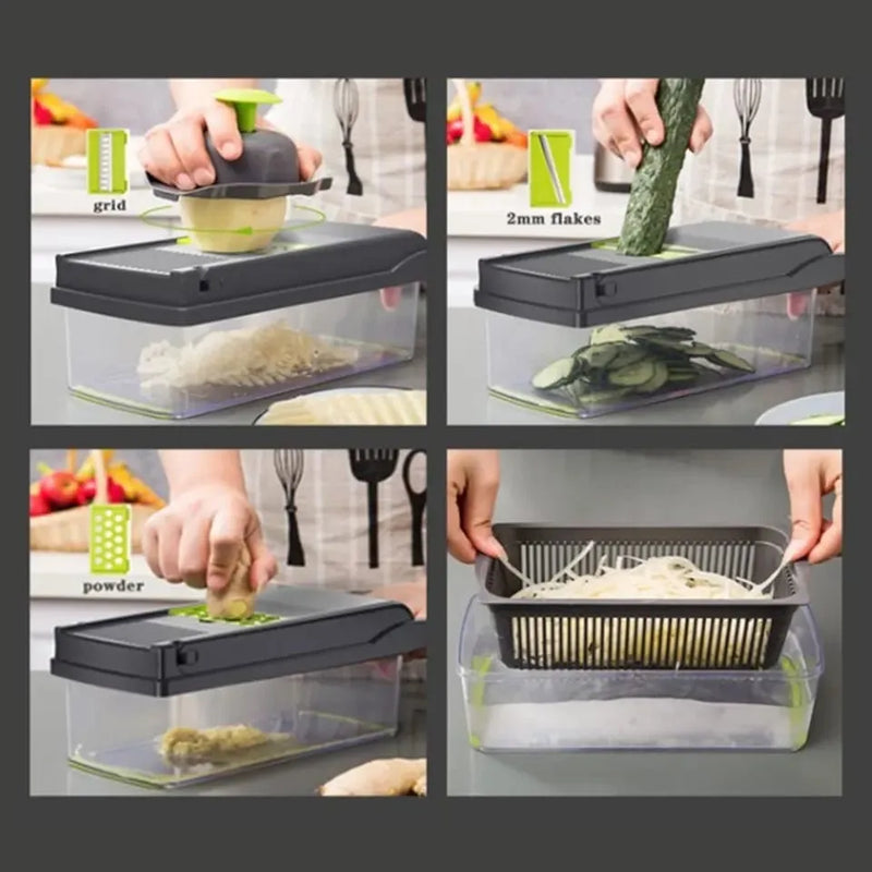 Picador Cortador Verduras Nicer 14 En 1