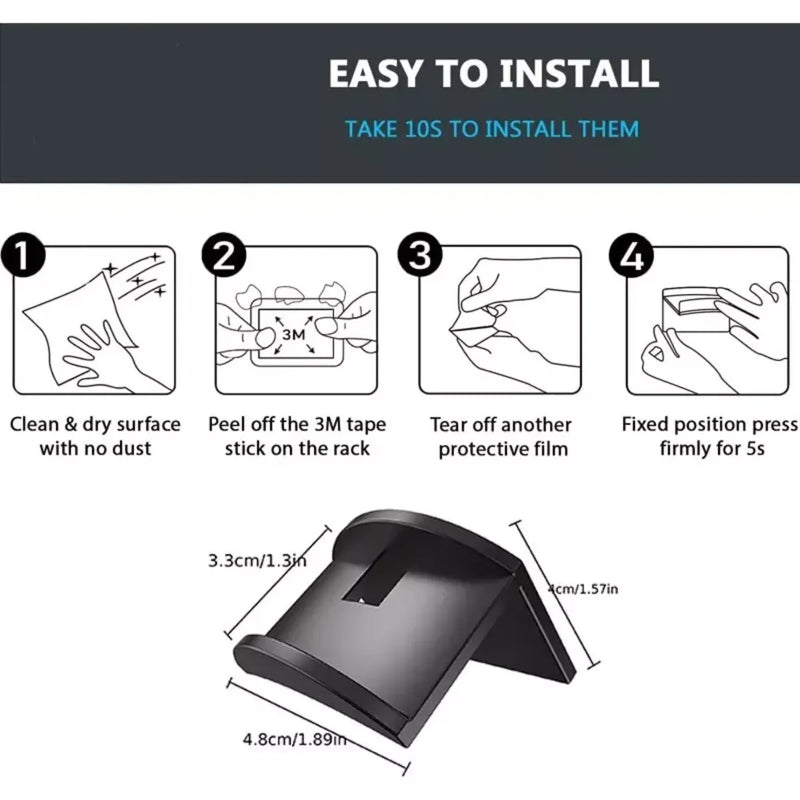 5 Gancho Organizador Perchero Gorro