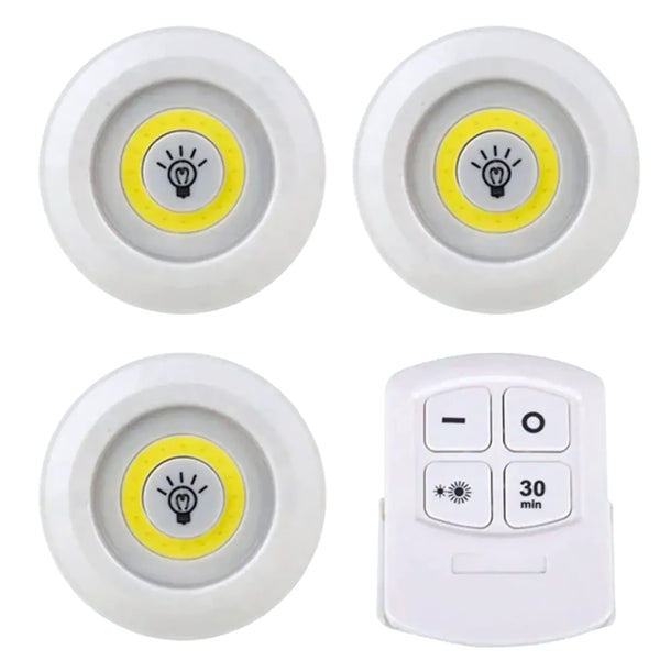 3 Luces Led Inalambricas Con Control Luz - Varietas Chile - Santiago