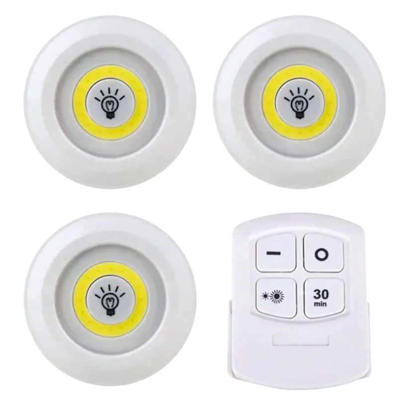 3 Luces Led Inalambricas Con Control Luz - Varietas Chile - Santiago