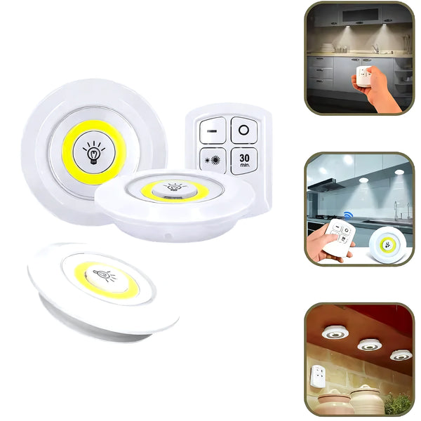 3 Luces Led Inalambricas Con Control Luz - Varietas Chile - Santiago