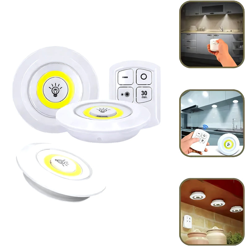 3 Luces Led Inalambricas Con Control Luz - Varietas Chile - Santiago