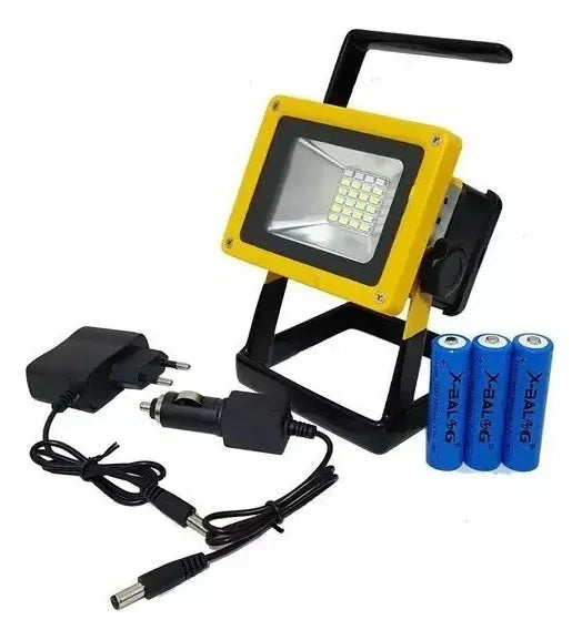 Foco Reflector Portatil Con Baliza 100W