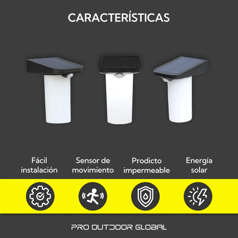 Pack 6 Unidades Aplique Solar Vertical - Varietas Chile - Santiago