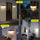 Pack 4 Aplique Solar Rectangular