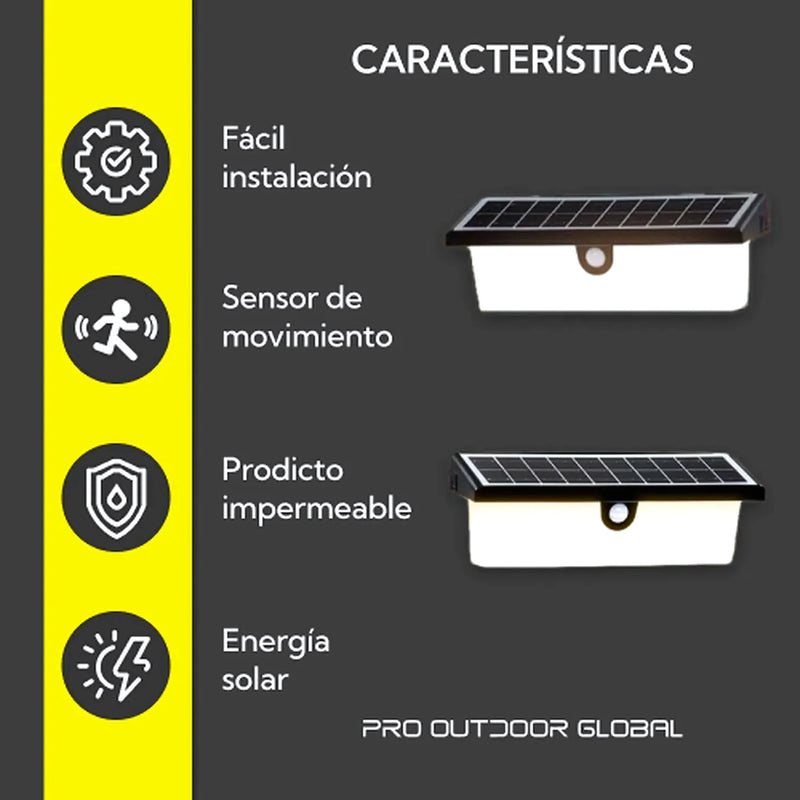 Pack 4 Aplique Solar Rectangular - Varietas Chile - Santiago