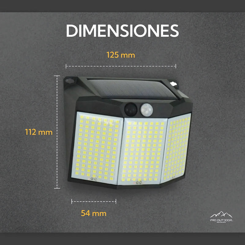 2 Aplique 294 Led Solar Contra Agua - Varietas Chile - Santiago