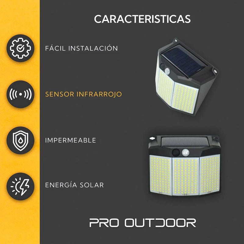 2 Aplique 294 Led Solar Contra Agua - Varietas Chile - Santiago
