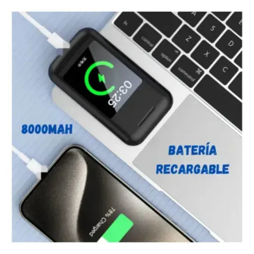 Audífonos Bluetooth Powerbank Pantalla