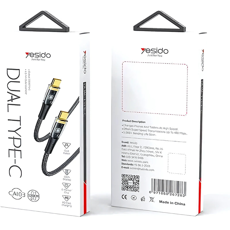 Cable Tipo C A Tipo C Yesido Ca103 - Varietas Chile - Santiago