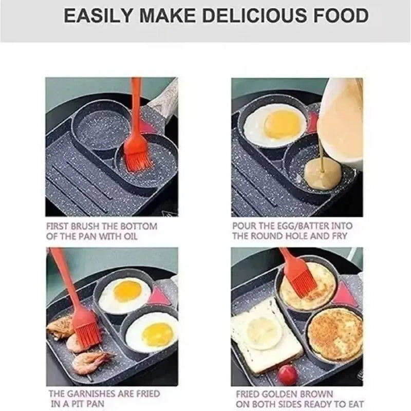 Sartén Antiadherente De 3 Divisiones