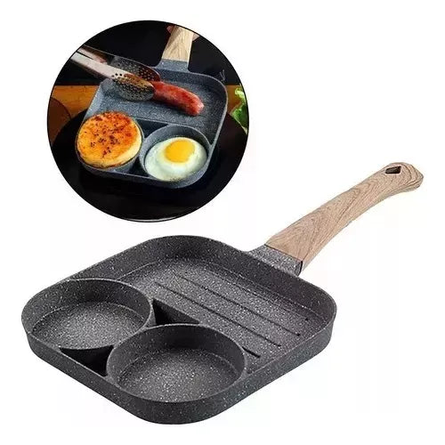 Sartén Antiadherente De 3 Divisiones