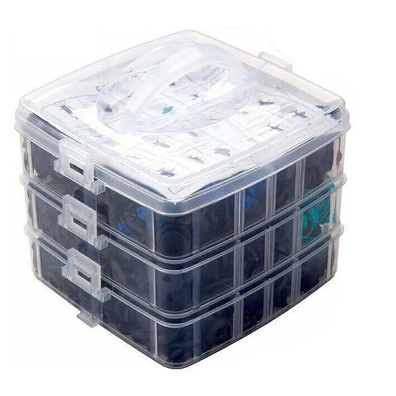 Kit Clip Broche Retención Plástico Auto