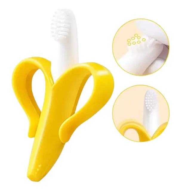 Mordedor Banana De Silicona Para Bebés