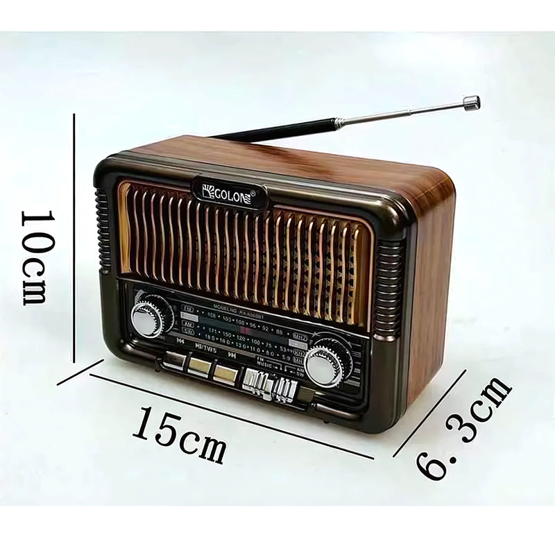 Radio Solar Vintage Am Fm Sw Bluetooth - Varietas Chile - Santiago