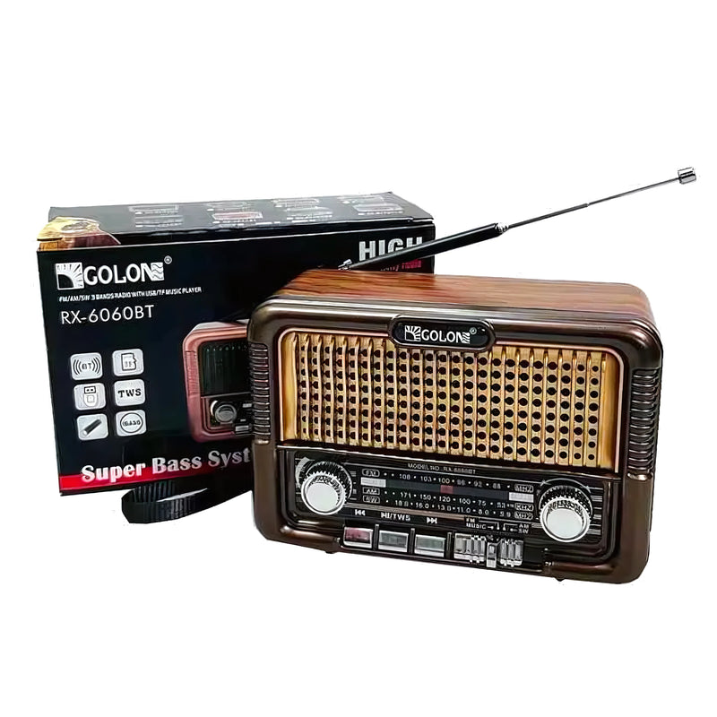 Radio Solar Vintage Am Fm Sw Bluetooth - Varietas Chile - Santiago