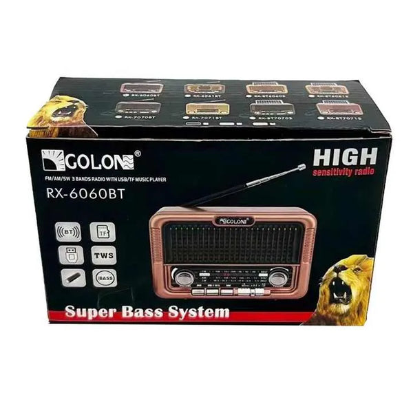 Radio Solar Vintage Am Fm Sw Bluetooth