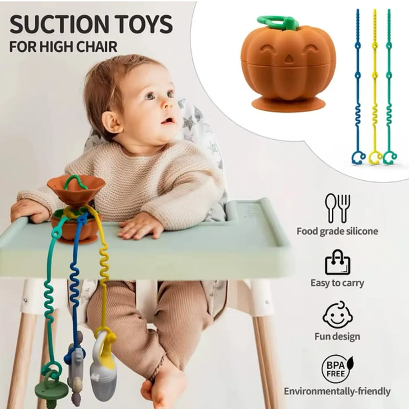 Porta Chupete Calabaza De Silicona Bebé