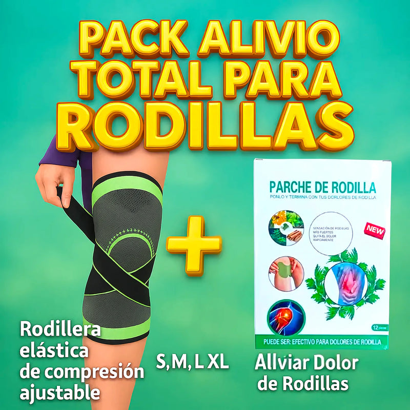 Pack Rodillera Elástica Parche Dolor - Varietas Chile - Santiago