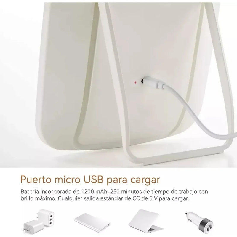 Espejo Rectangular Led Con Luz Ideal Par