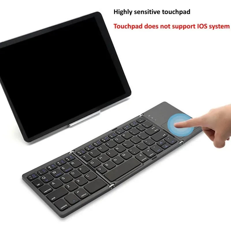 Teclado Plegable Inalambrico Mouse