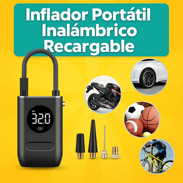 Inflador Portátil Inalámbrico Recargable -en tu casa Chile - Santiago