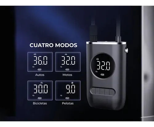 Inflador Portátil Inalámbrico Recargable -en tu casa Chile - Santiago