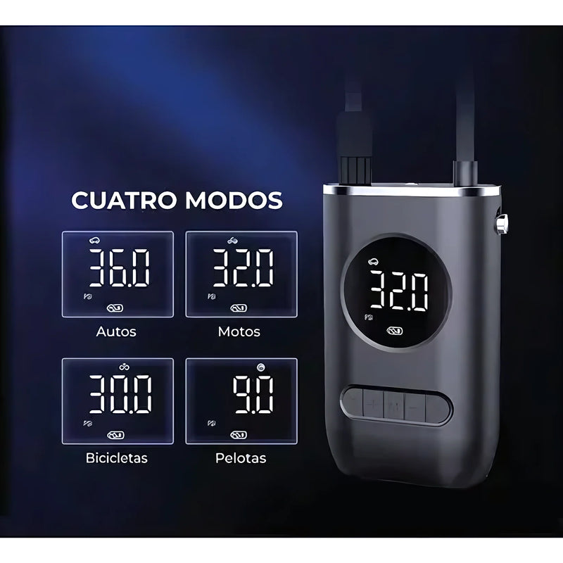 Inflador Portátil Inalámbrico Recargable - Varietas Chile - Santiago