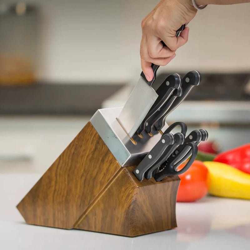 Chefs Edge 10Pz Acero C Bloque Afilador