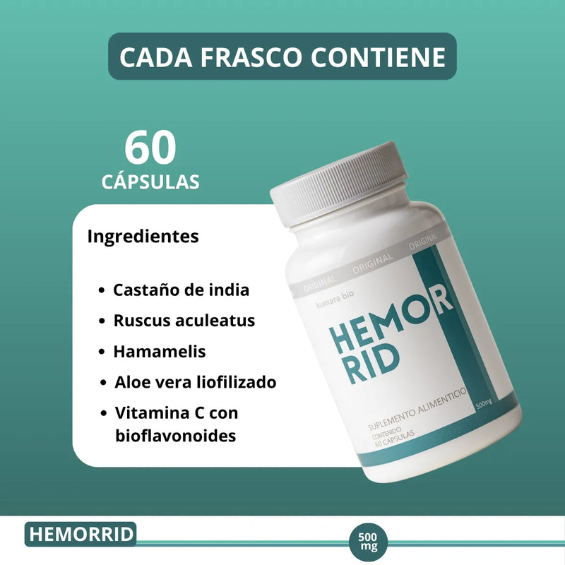 Alivio Rápido De Hemorroides Cápsulas X2