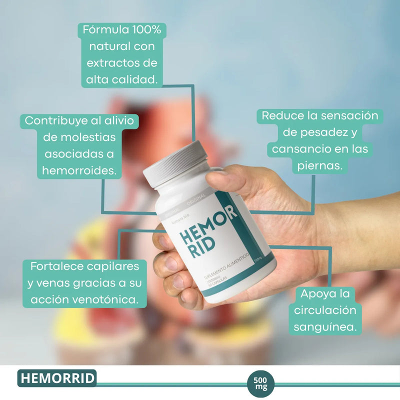 Alivio Rápido De Hemorroides Cápsulas X2