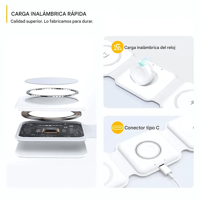 Cargador 3 En 1 Inalámbrico - Varietas Chile - Santiago