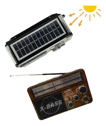 Radio Portátil Carga Solar Waxiba