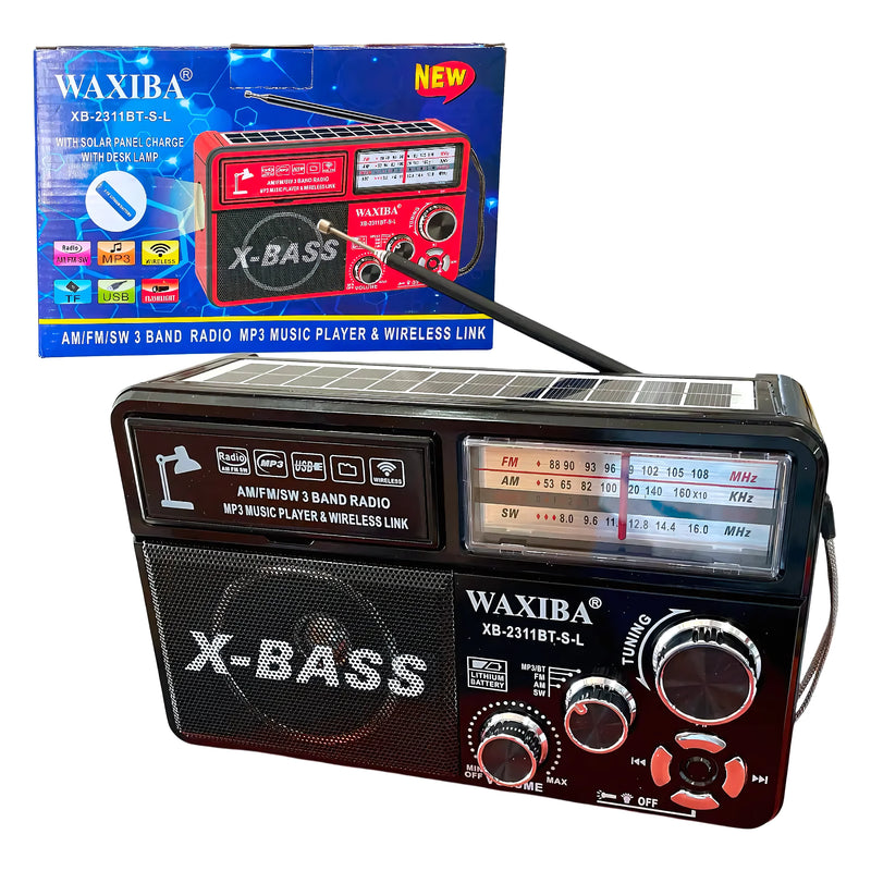 Radio Portátil Carga Solar Waxiba - Varietas Chile - Santiago
