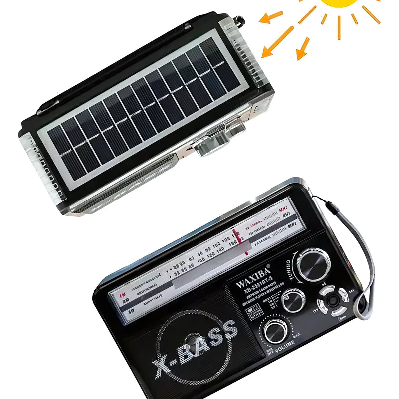 Radio Portátil Carga Solar Waxiba - Varietas Chile - Santiago