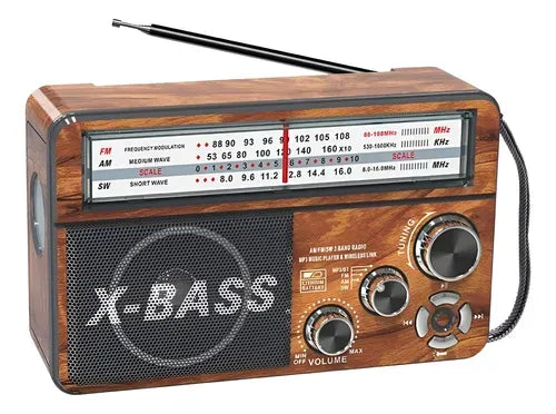 Radio Portátil Carga Solar Waxiba