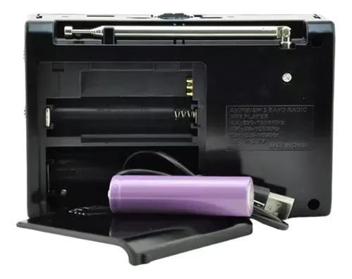 Radio Portátil Carga Solar Waxiba